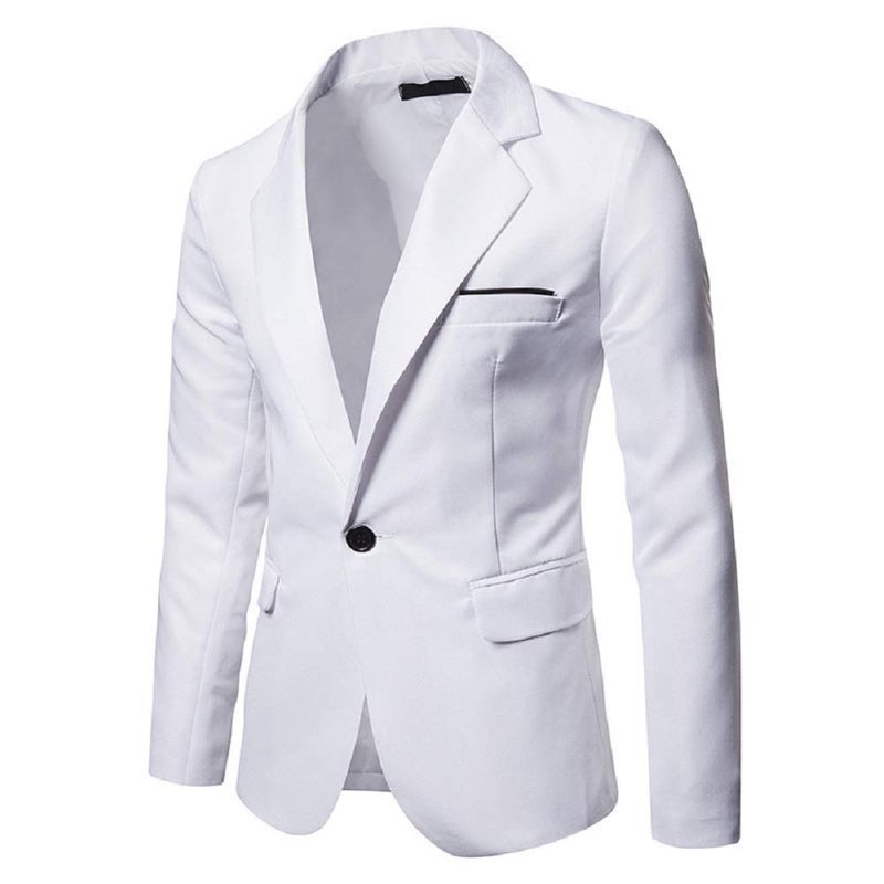 Catheive Men's Blazer Lightweight Casual Solid One Button Slim Fit Sport Coat - Image 1